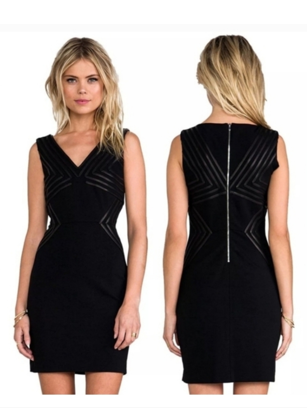 DVF Glenda Dress in Black Diane Von Furstenberg Size 8